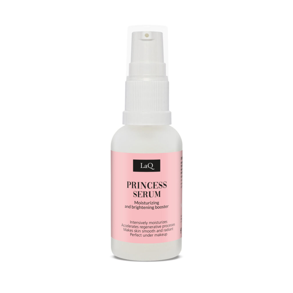 LaQ PRINCESS skaistinamasis veido serumas su kalaminu ir vitaminu C, 30 ml