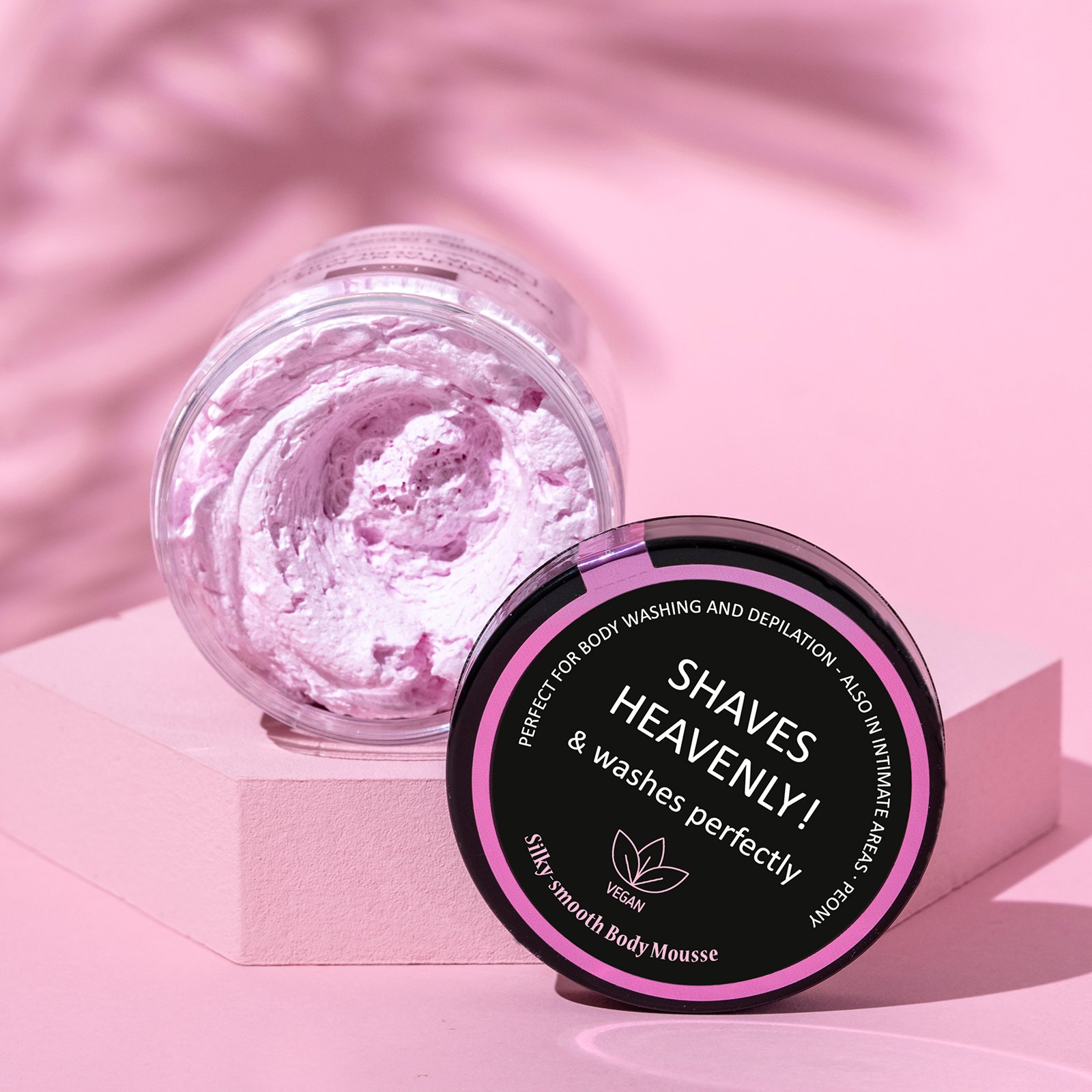 LaQ Kūno prausimosi ir depiliacijos putos MAGNOLIA & PINK PEPPER – Šilkinė oda be pastangų, 100g - Image 2