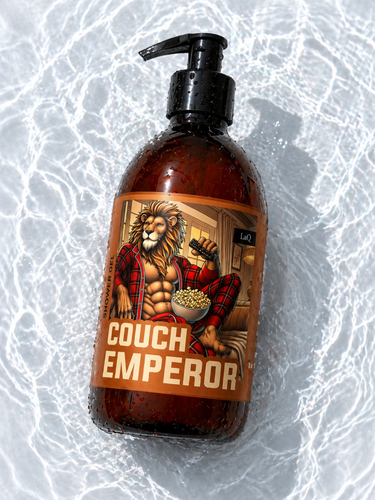 LaQ Dušo gelis 8in1 COUCH EMPEROR – Nuo sofos valdo, kvapu užvaldo, 500ml