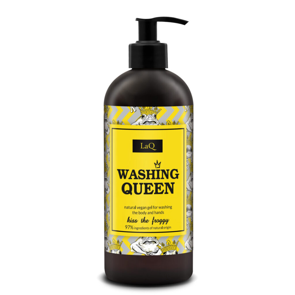LaQ WASHING QUEEN veganiškas kūno ir rankų prausiklis, 400 ml