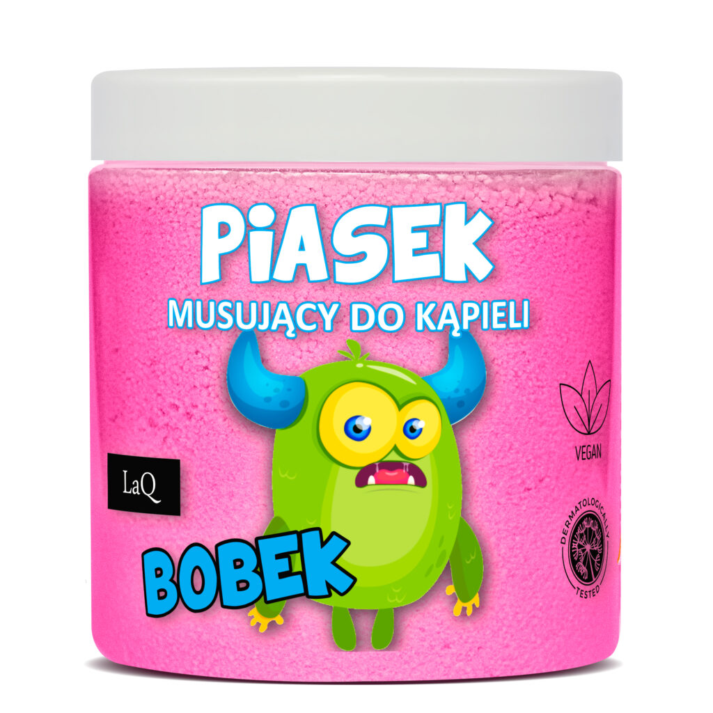 LaQ putojantis vonios smėlis vaikams „Bobek“, rožinis, 210 g