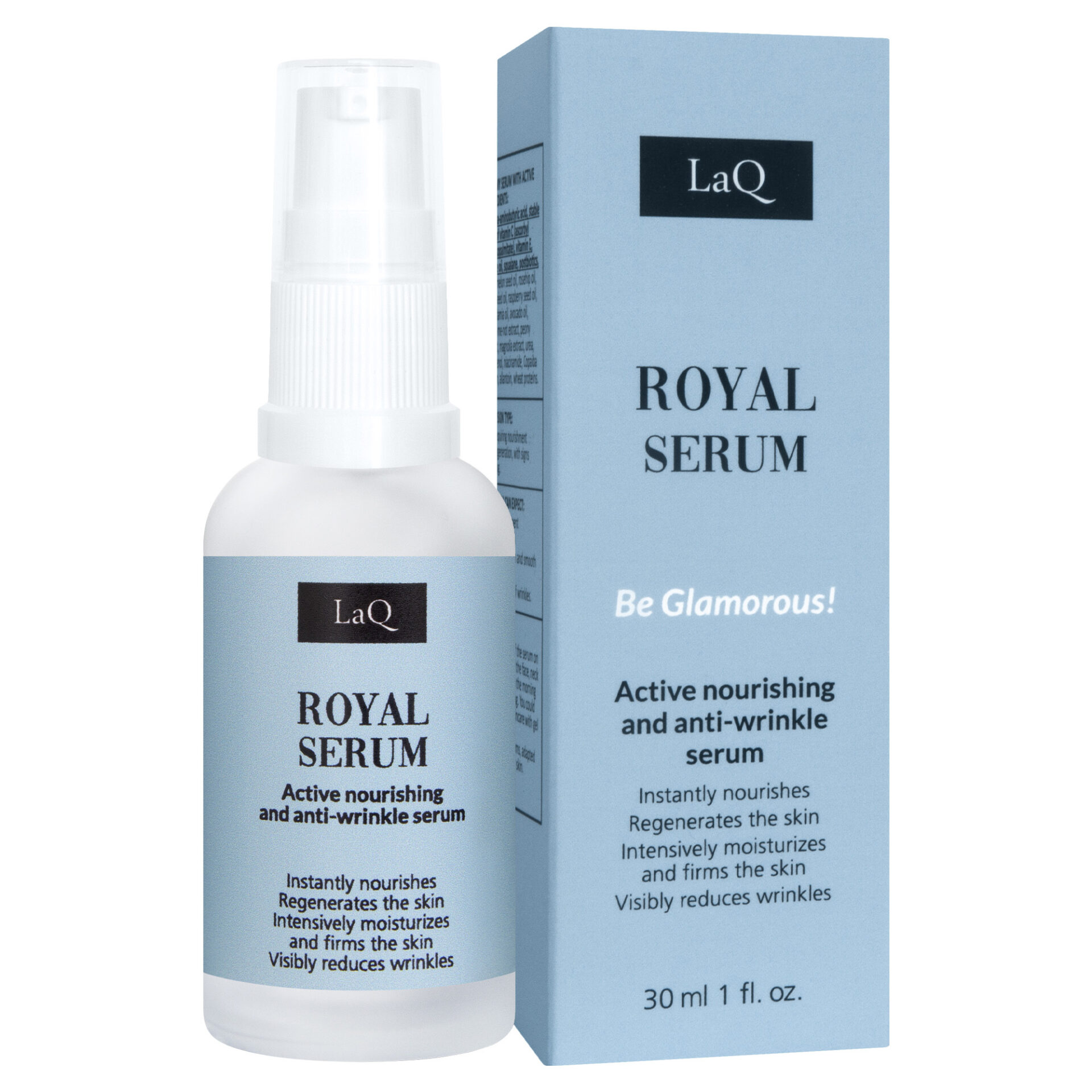 LaQ ROYAL maitinamasis veido serumas su GABA ir vitaminu C, 30 ml - Image 2