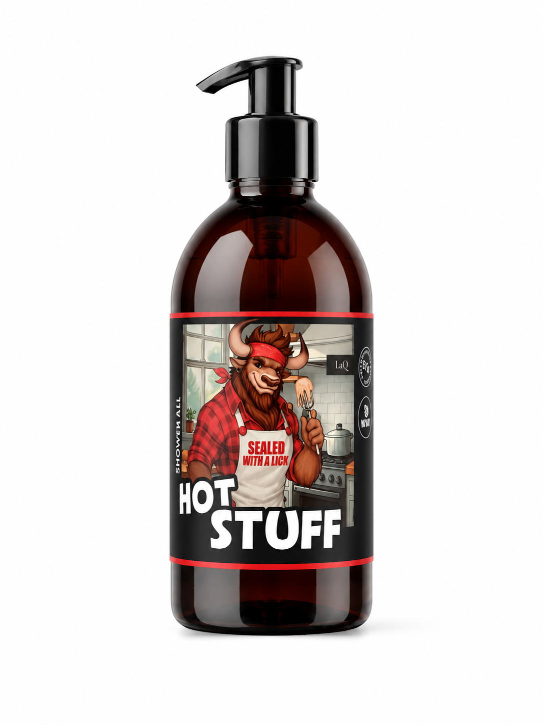 LaQ Dušo gelis 8in1 HOT STUFF – Karštas kaip bandelė, kvapnus kaip nuodėmė, 500ml