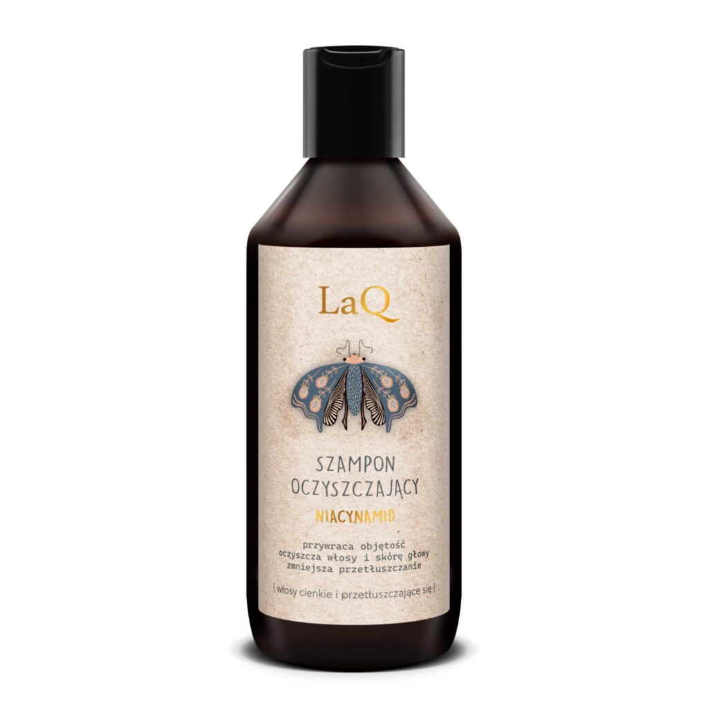LaQ NIACINAMIDE valomasis šampūnas su niacinamidu riebiems plaukams, 300 ml