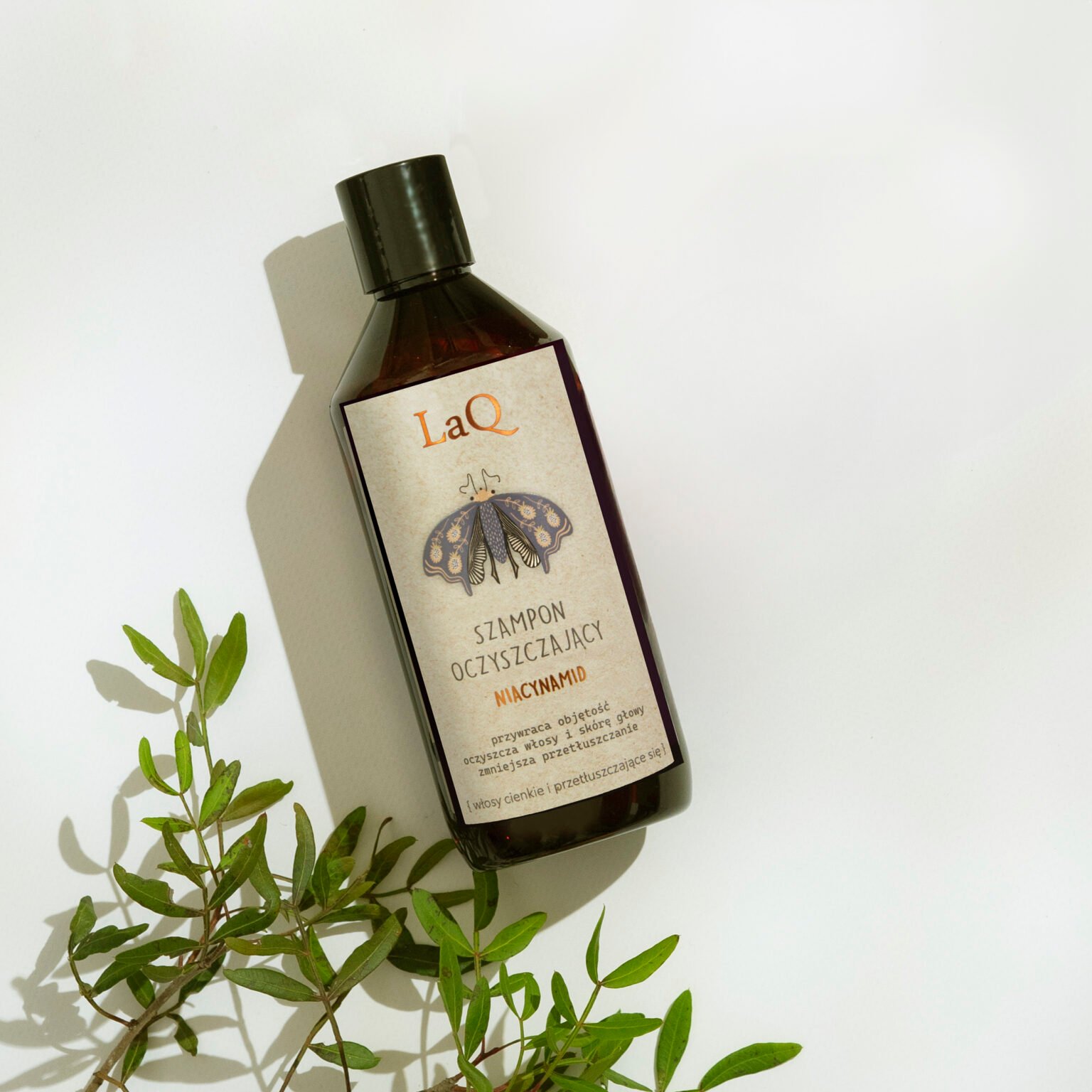 LaQ NIACINAMIDE valomasis šampūnas su niacinamidu riebiems plaukams, 300 ml