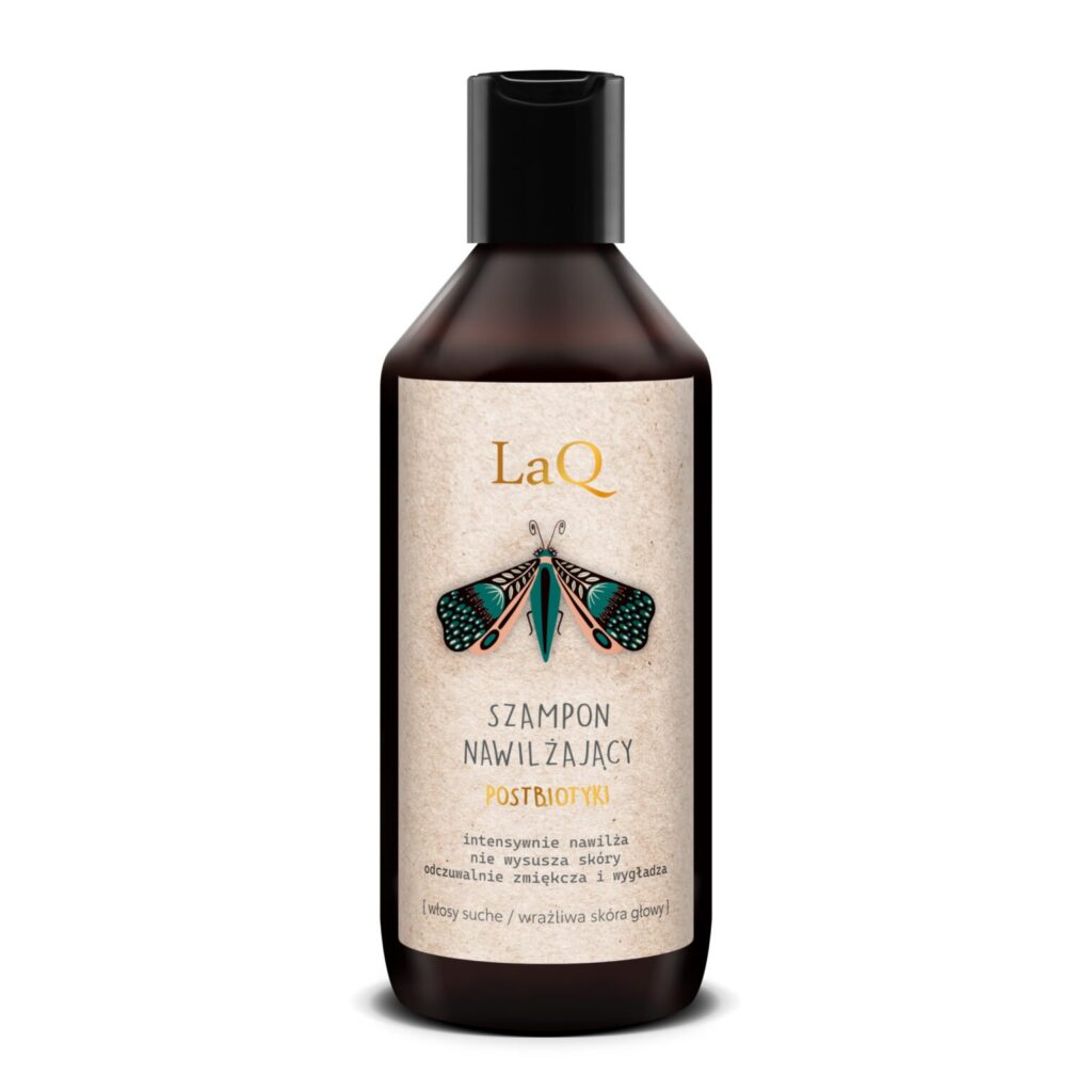 LaQ POSTBIOTIC drėkinamasis šampūnas su postbiotikais jautriai galvos odai, 300 ml