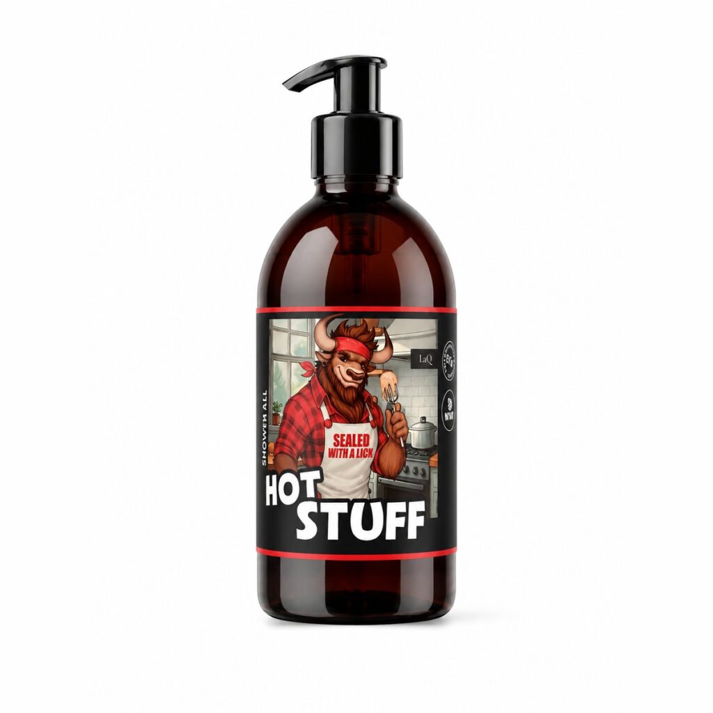 LaQ Dušo gelis 8in1 HOT STUFF – Karštas kaip bandelė, kvapnus kaip nuodėmė, 500ml